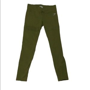 Gym Shark x Nikki Blackketter Olive Green Leggings Womens Size M